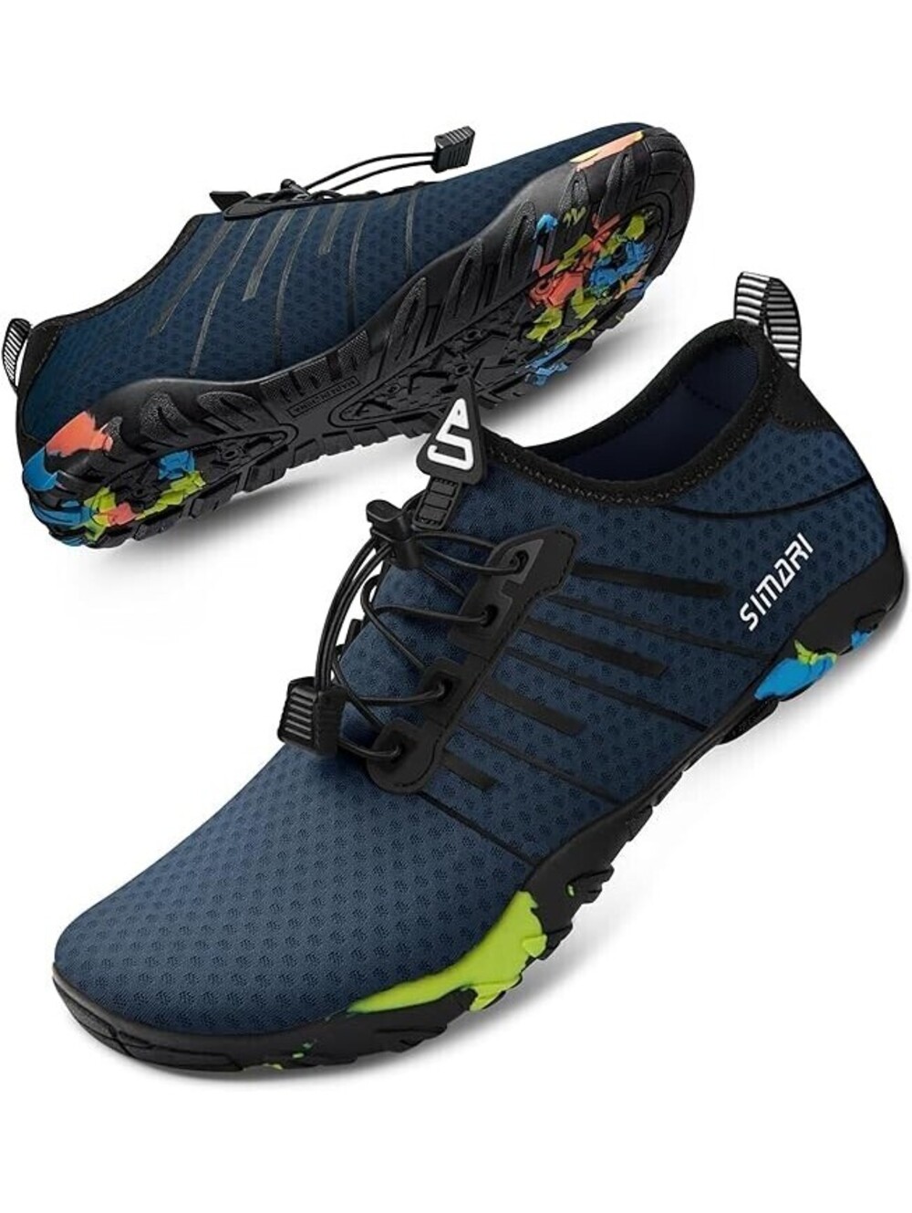 SIMARI Water Shoes Women's Size 8 Navy Quick Dry Barefoot Beach Pool Swim Shoes